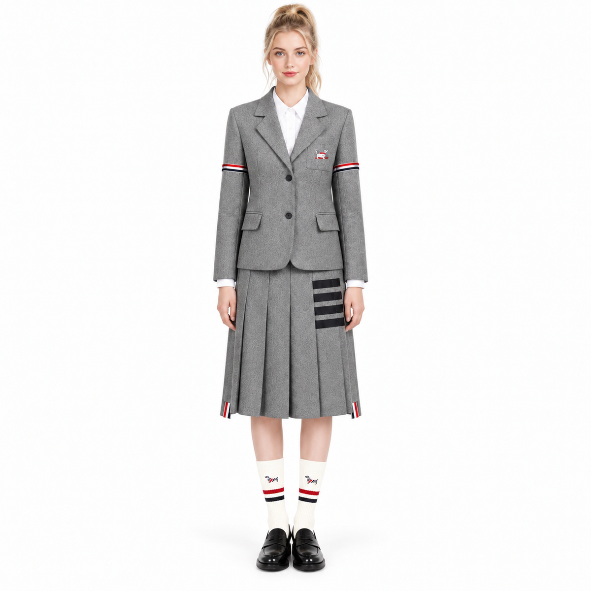 Women's Blazer and Pleated Skirt Set | Thom Browne