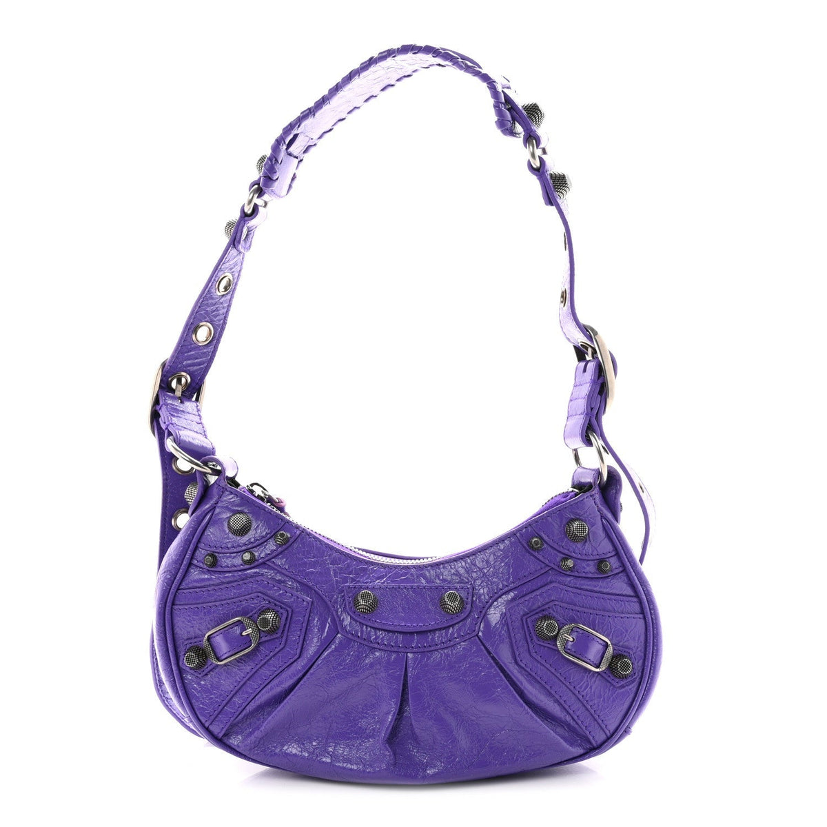 Agneau Arena Le Cagole Shoulder Bag XS Purple