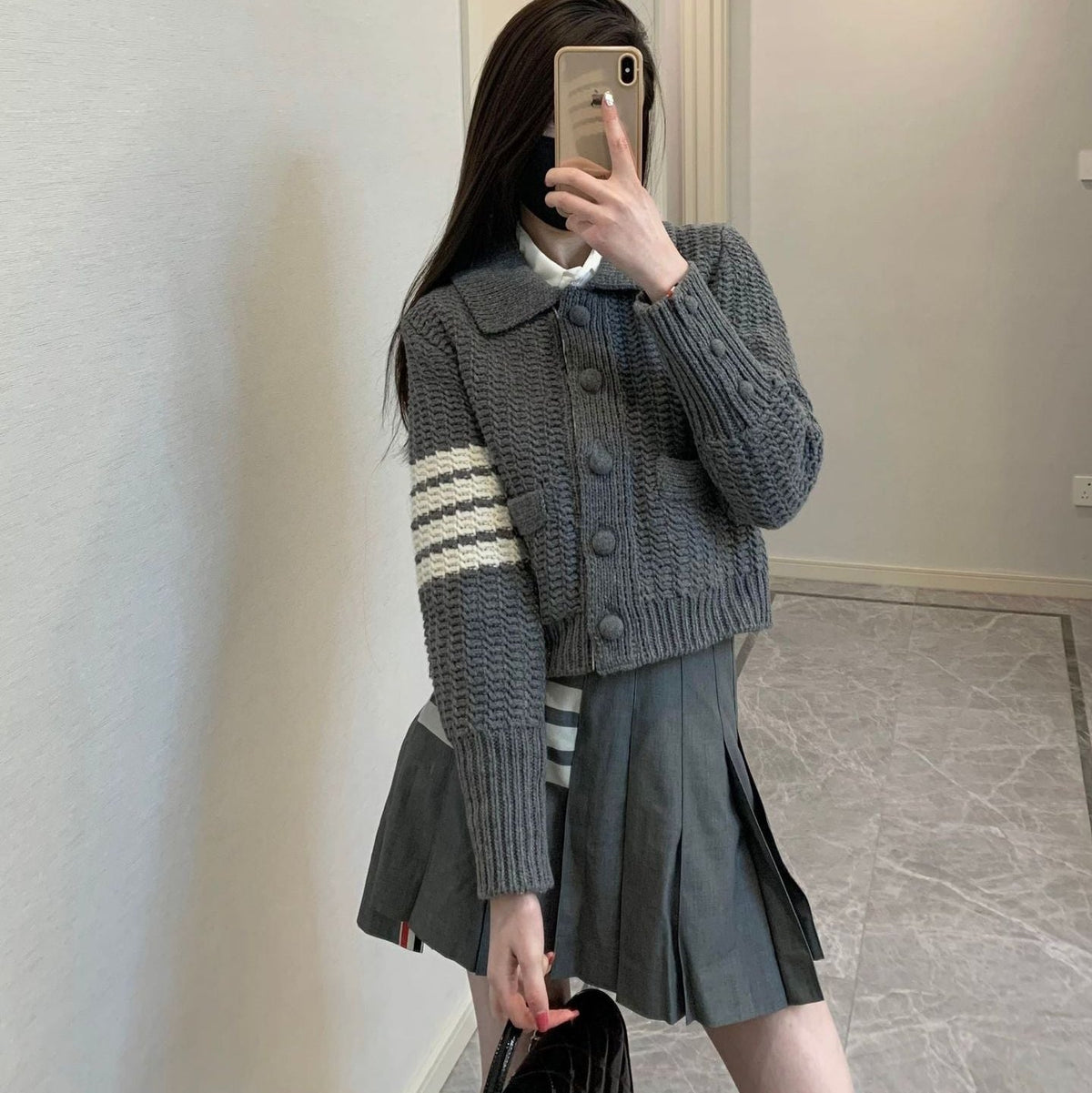 wool knit cardigan