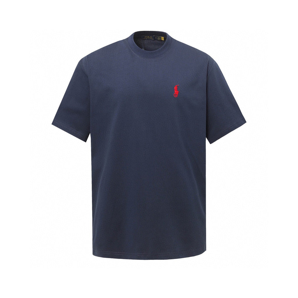 Ralph Lauren Men's Heather Crew‑Neck Short‑Sleeve Pony Logo T‑Shirt