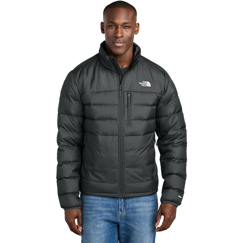 The North Face Black Stand-Collar Puffer Jacket with Zip Chest Pocket