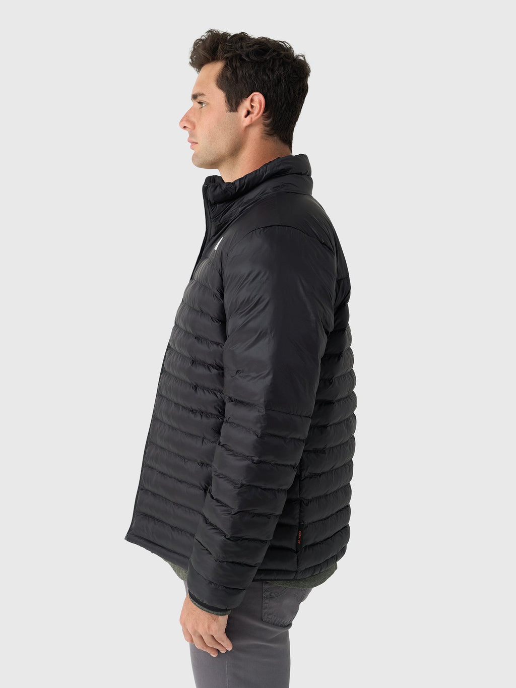 The North Face Black Stand-Collar Quilted Jacket