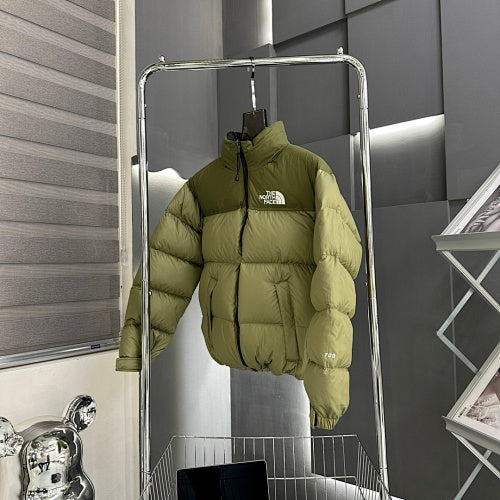The North Face Olive Green Two-Tone Puffer Jacket
