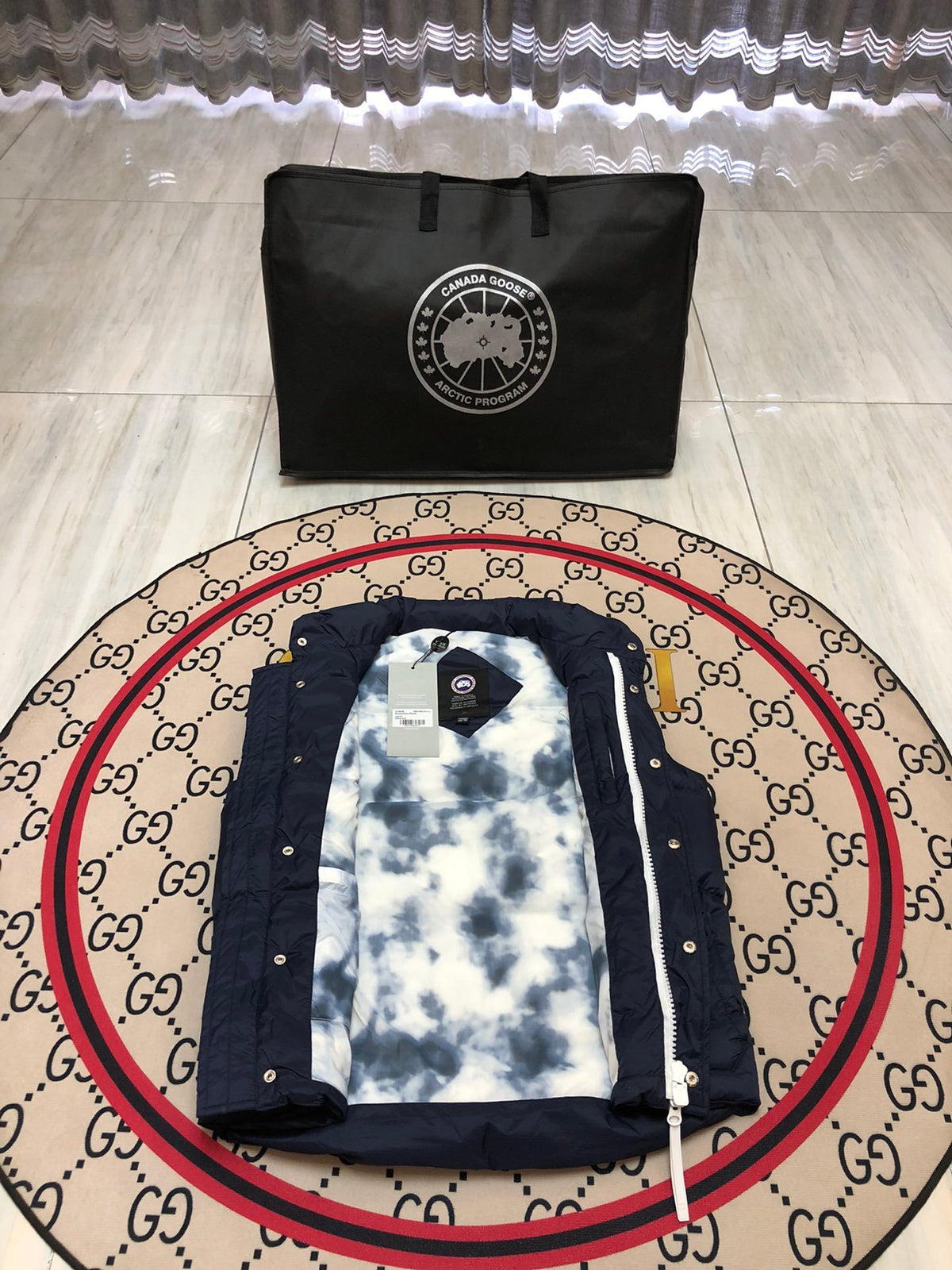 Canada Goose Quilted Navy Blue Puffer Vest
