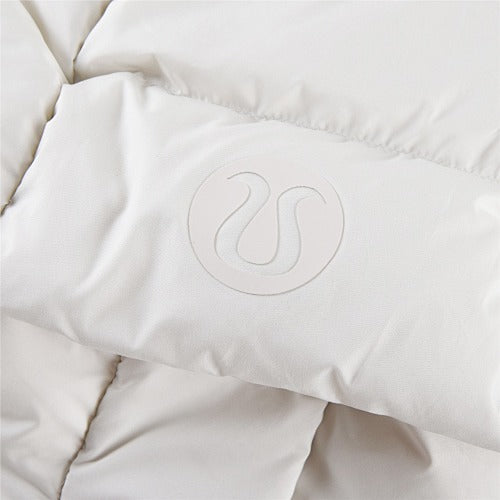 Lululemon Ivory Cropped Hooded Puffer Jacket