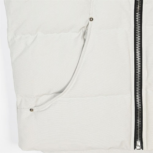 Moose Knuckles Matte White Studded Puffer Vest