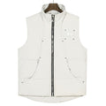 Moose Knuckles Matte White Studded Puffer Vest