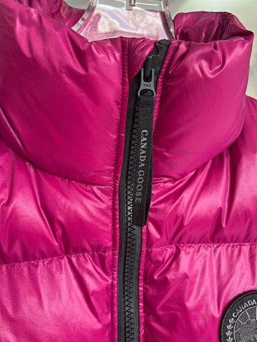 Canada Goose Fuchsia Pink Glossy Quilted Puffer Vest