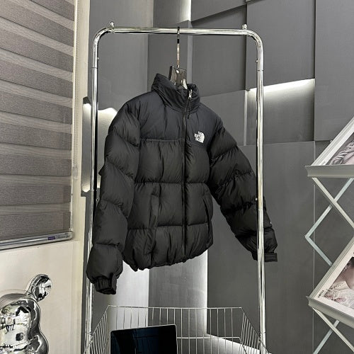 The North Face Black Stand-Collar Quilted Puffer Jacket