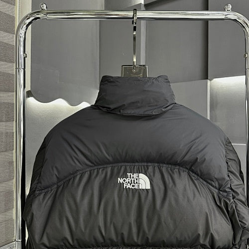 The North Face Black Stand-Collar Quilted Puffer Jacket