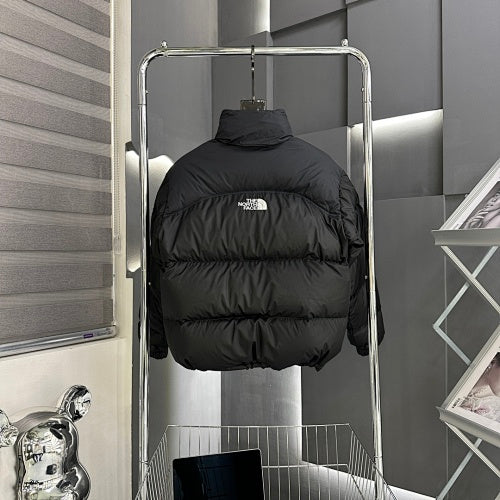 The North Face Black Stand-Collar Quilted Puffer Jacket