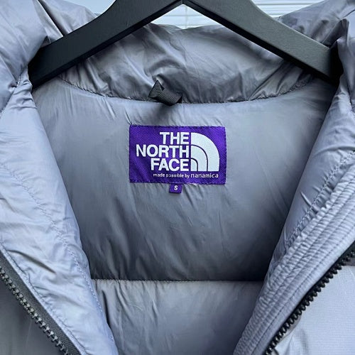 The North Face Gray Hooded Quilted Puffer Jacket