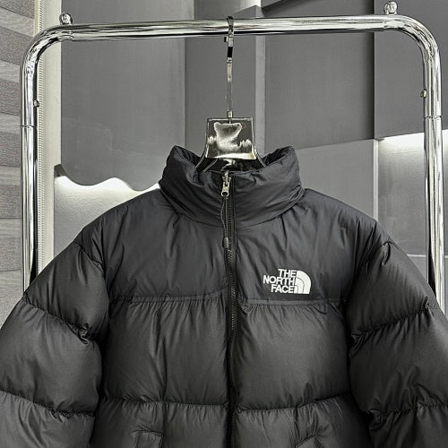 The North Face Black Stand-Collar Quilted Puffer Jacket