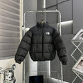 The North Face Black Stand-Collar Quilted Puffer Jacket