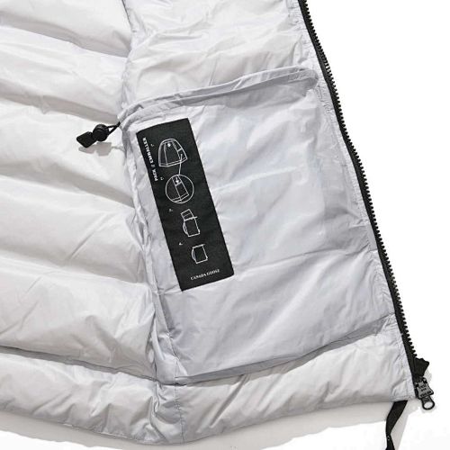 Canada Goose White Packable Quilted Puffer Vest