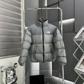The North Face Gray Stand-Collar Puffer Jacket