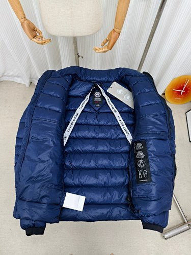 Canada Goose Navy Blue Stand-Collar Puffer Jacket