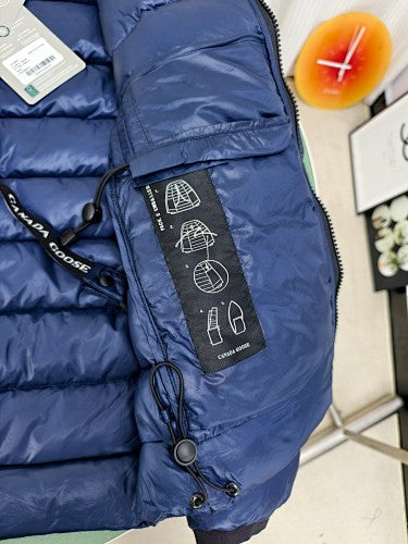 Canada Goose Navy Blue Stand-Collar Puffer Jacket