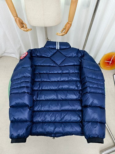 Canada Goose Navy Blue Stand-Collar Puffer Jacket