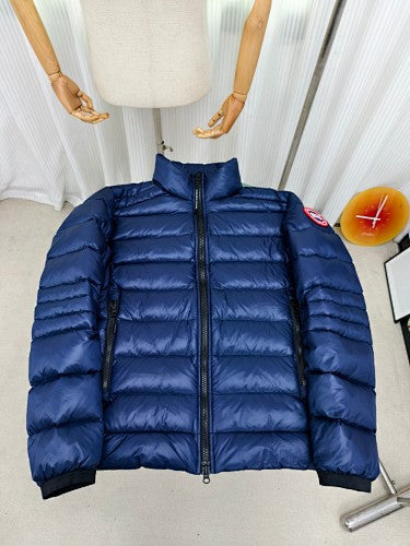 Canada Goose Navy Blue Stand-Collar Puffer Jacket