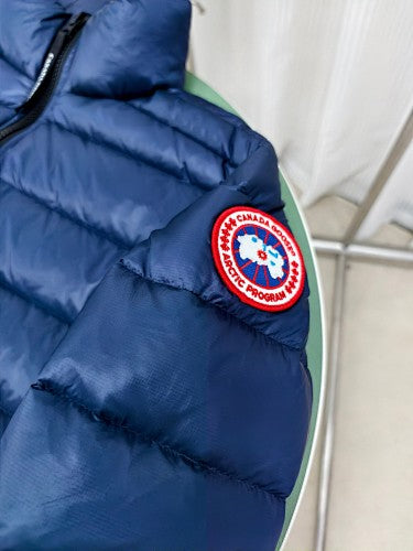 Canada Goose Navy Blue Stand-Collar Puffer Jacket
