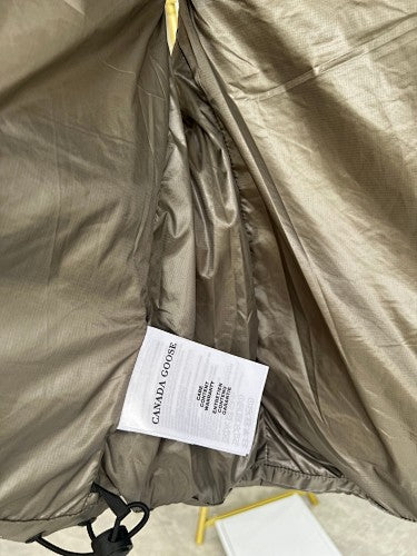 Canada Goose Glossy Taupe Quilted Puffer Vest