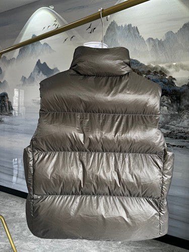 Canada Goose Glossy Taupe Quilted Puffer Vest