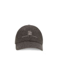 Brunello Cucinelli Brown Wool Baseball Cap