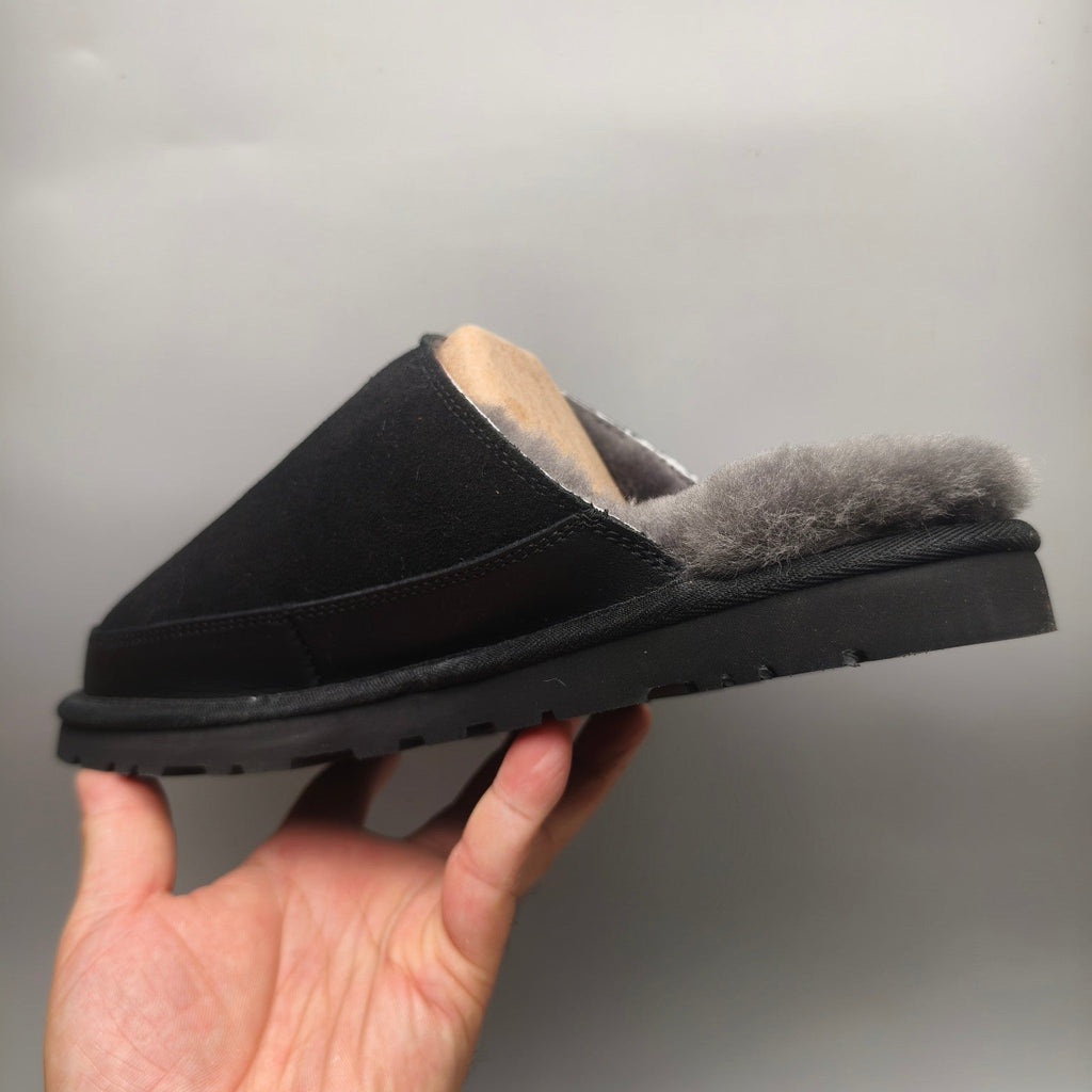 Black Ultra-Lightweight Fluffy Men’s Slippers — New Arrival | In Stock