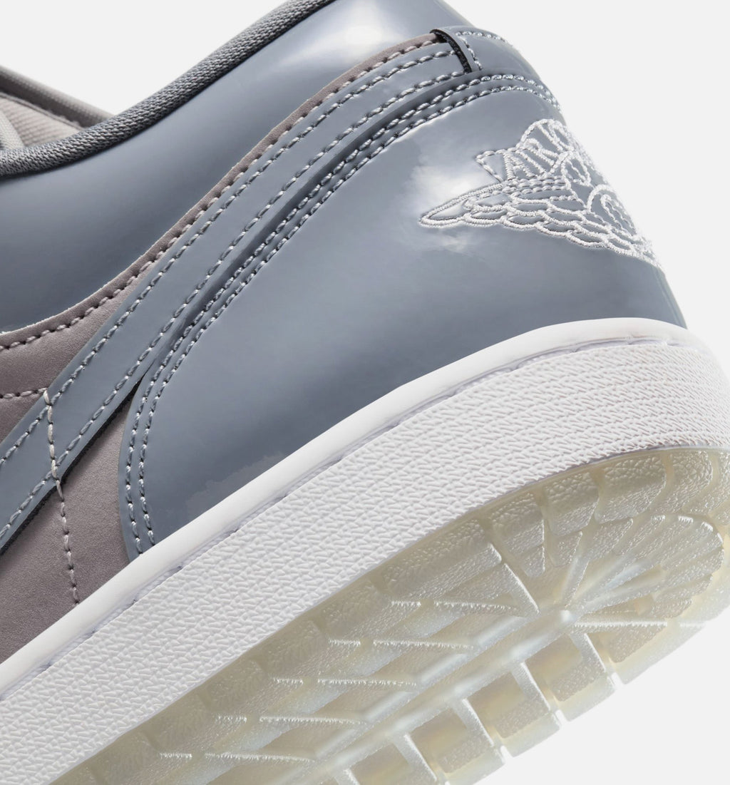 Air Jordan 1 Low Cool Grey Men's Shoes - Grey/White