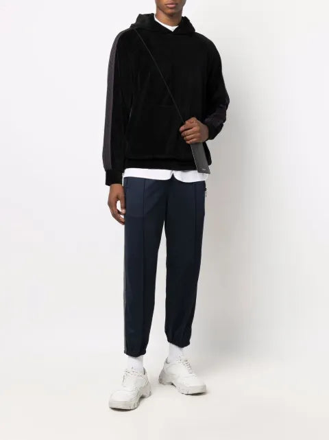 Needles side-stripe pullover hoodie