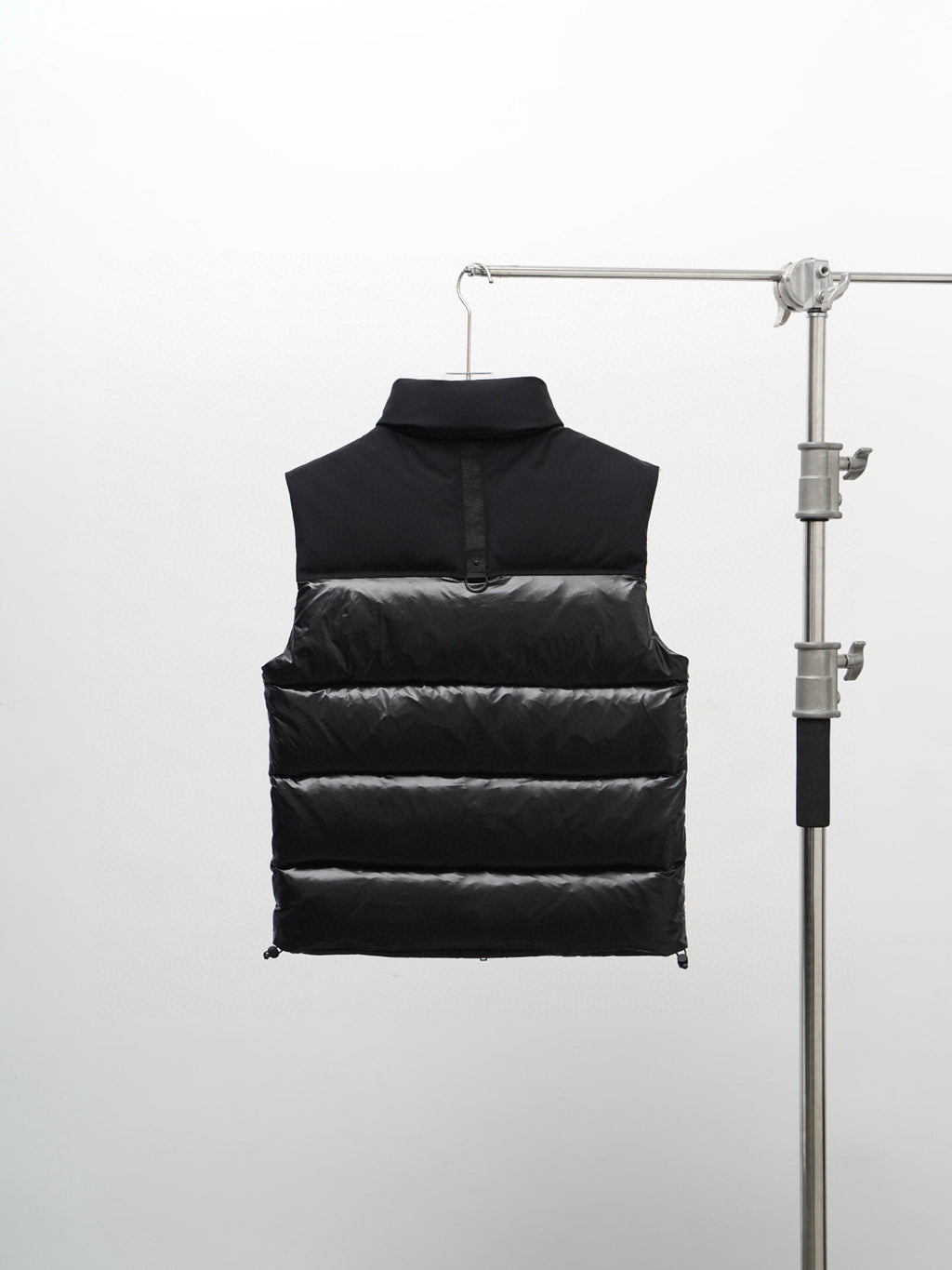 Moose Knuckles Black Mixed-Finish Quilted Puffer Vest