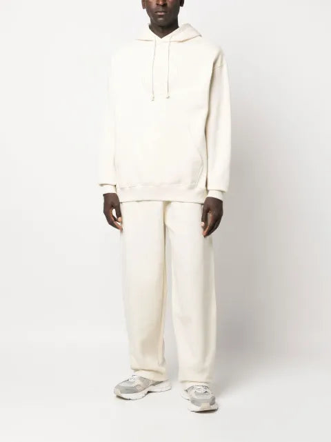 GmbH logo-embroidered organic cotton hoodie