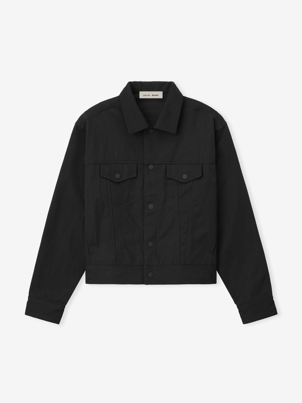 Textured Nylon Trucker Jacket