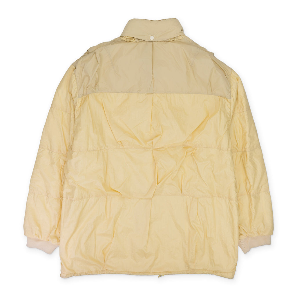 CREAM NYLON ZIP UP JACKET