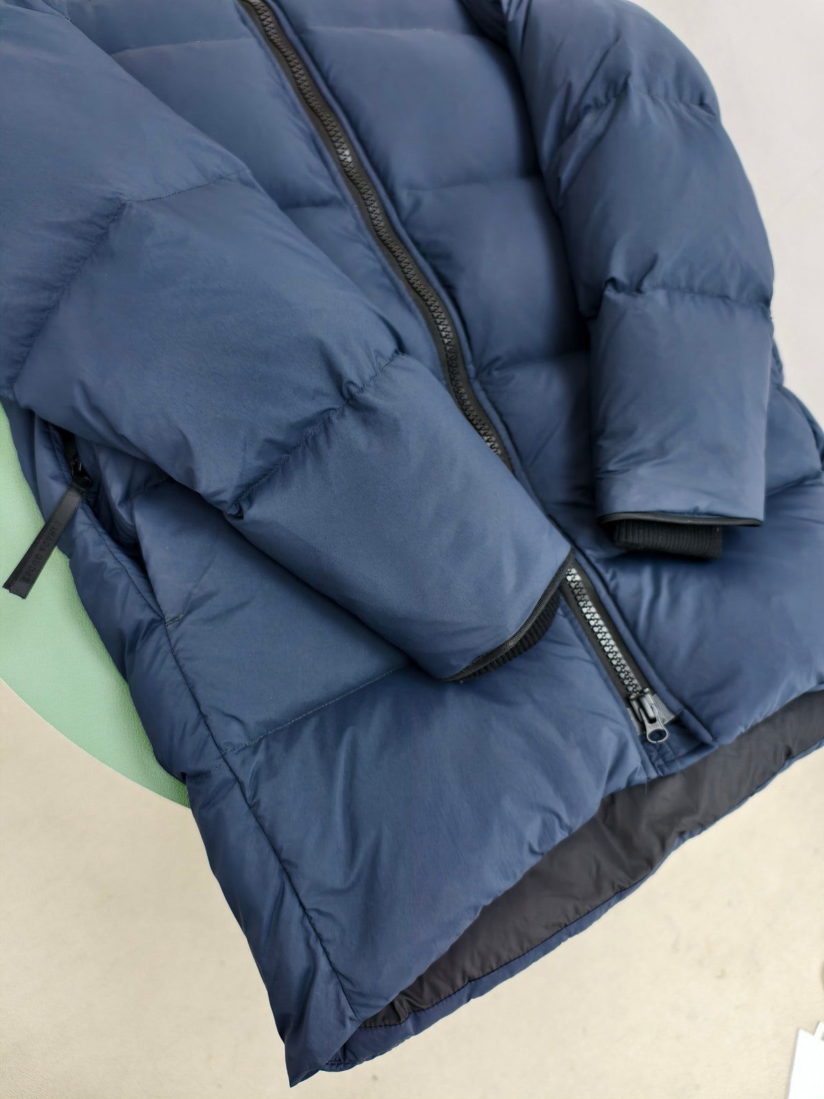 Canada Goose Navy Blue Hooded Puffer Jacket