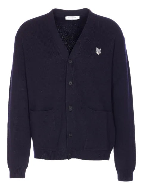Maison Kitsuné Fox Head button cardigan