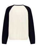We11done two-tone design sweater