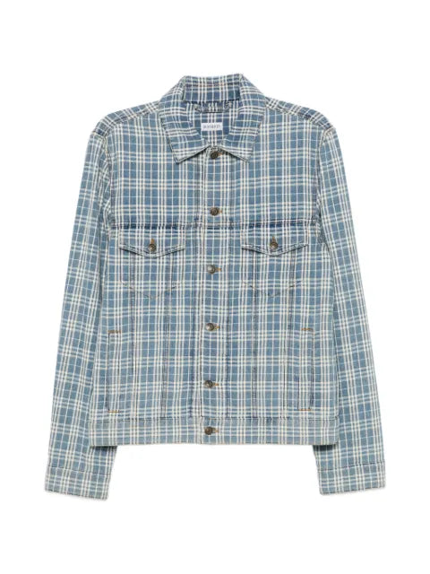 Burberry Darwen check-print denim jacket