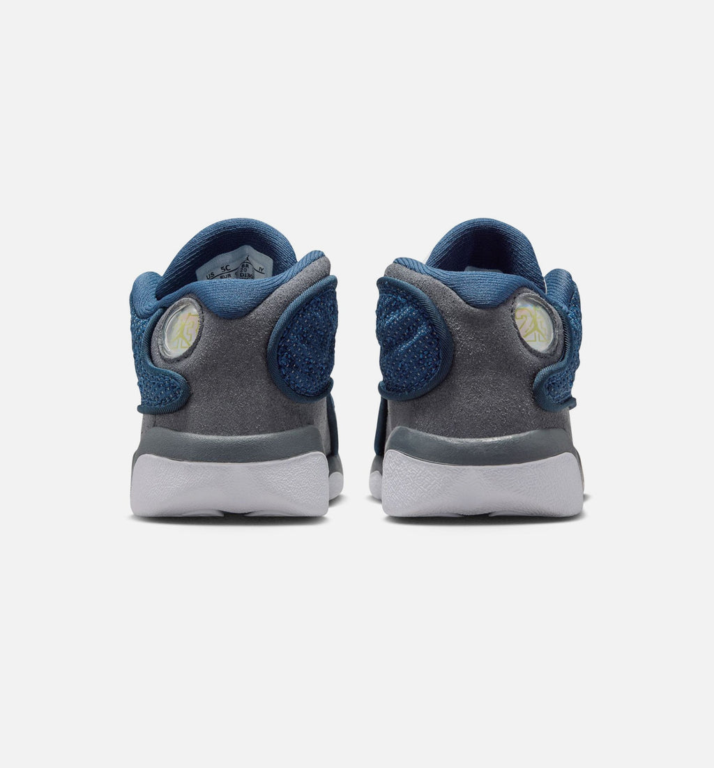 Air Jordan 13 Retro Flint Baby & Toddler Sneakers - Navy / University Blue / Flint Grey