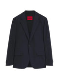 HUGO slim-fit suit jacket in performance-stretch seersucker