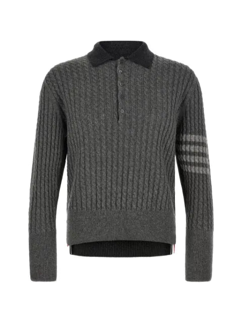 Thom Browne 4-Bar cable-knit sweater