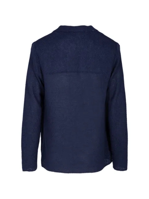 BOB floral-panel knit cardigan