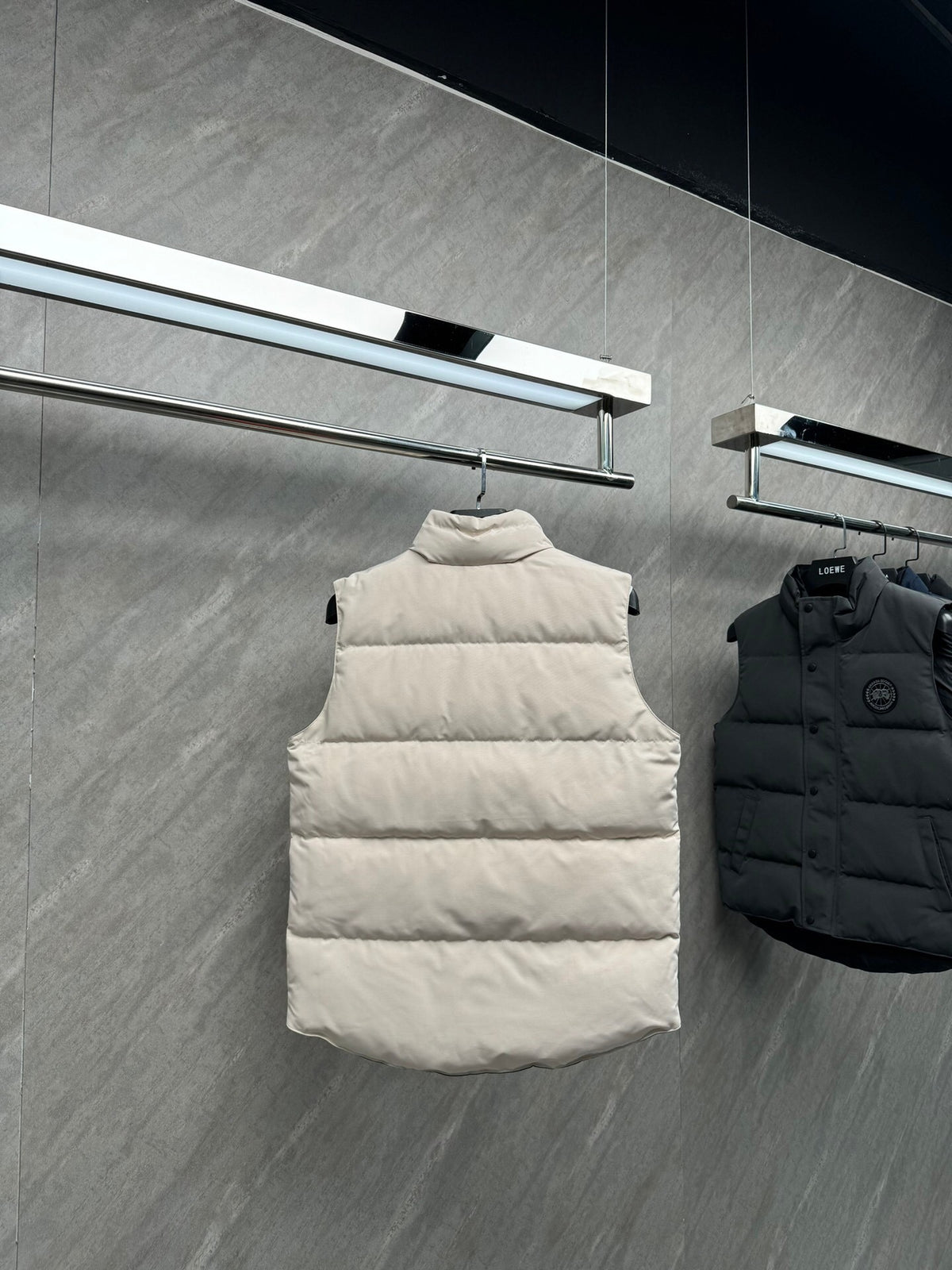 Canada Goose Quilted Ivory Puffer Vest