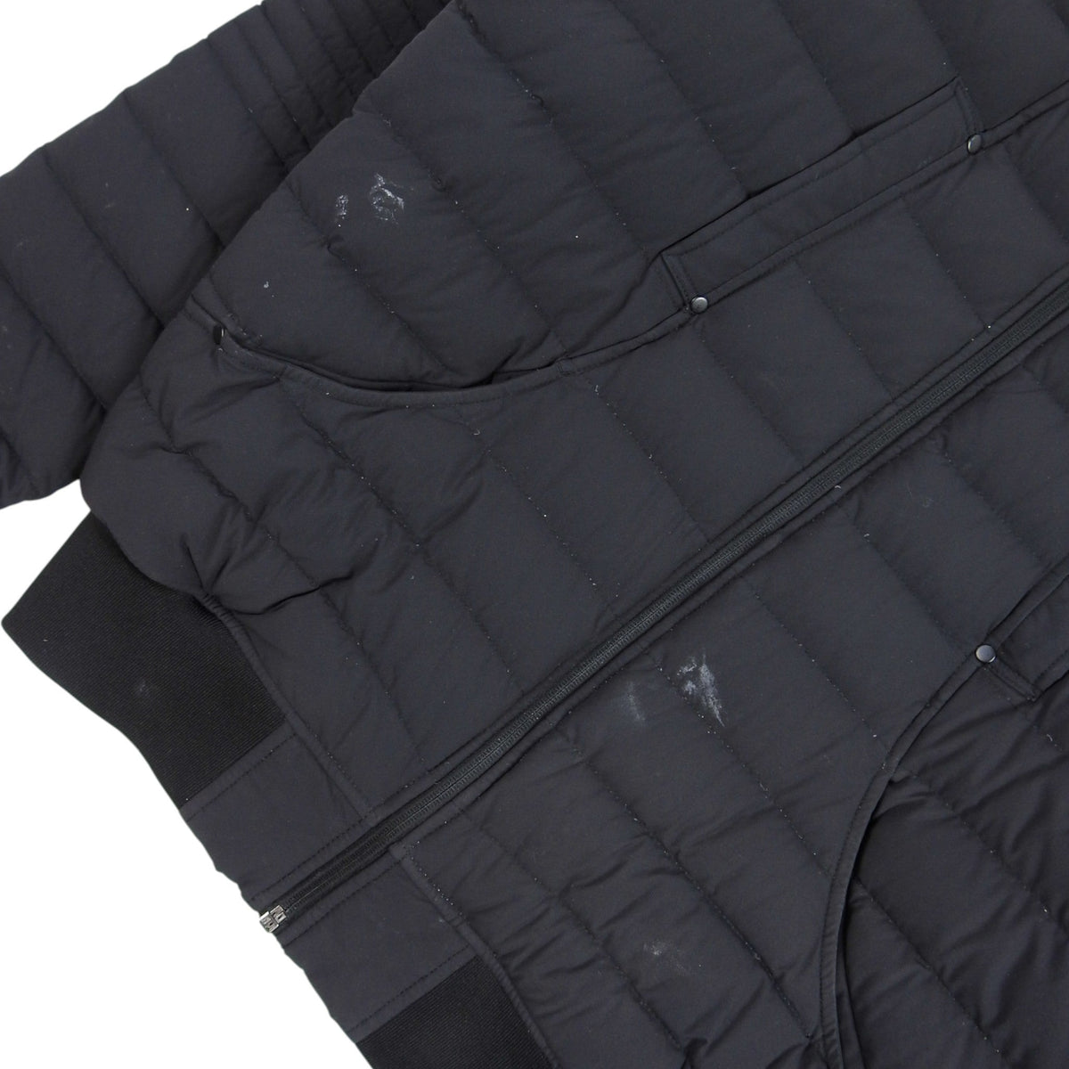 Moncler Black Quilted Bomber Jacket