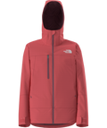 The North Face Coral Red Hooded Jacket with Zip Chest Pocket