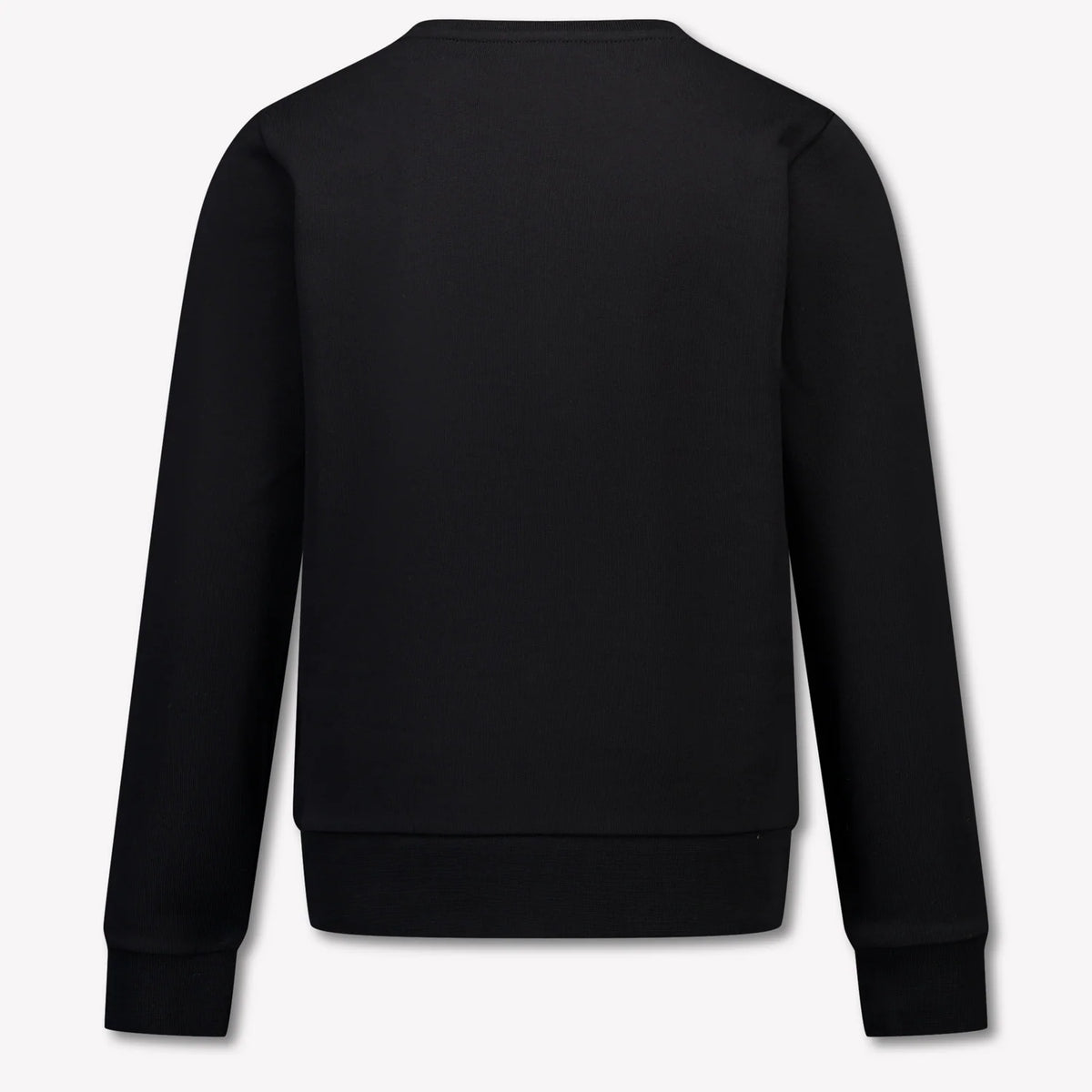 Moncler Black Crewneck Sweatshirt with Red Script Logo