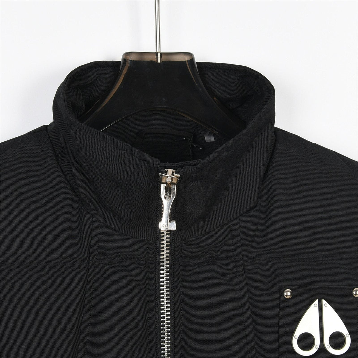 Moose Knuckles Matte Black Studded Puffer Vest