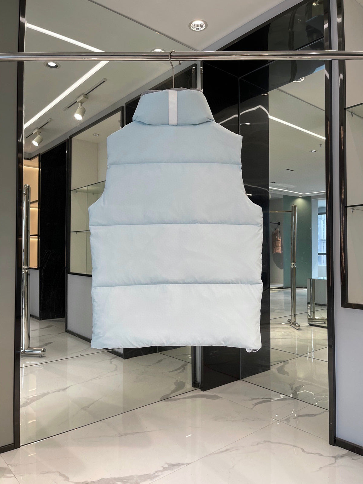 Canada Goose Quilted Ice Blue Puffer Vest