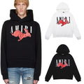 Amiri Letter Graphic Print Hoodie Streetwear Unisex